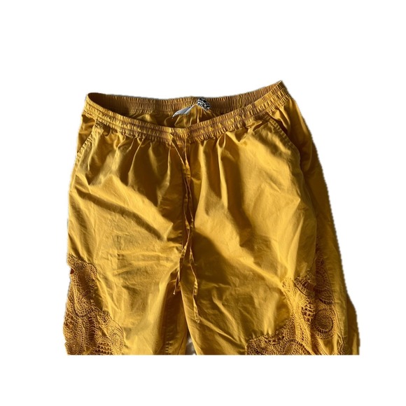 ASOS Crochet Lace Pants Wide Leg Drawstring Waist Bohemian Festivalcore Size L - Picture 4 of 9